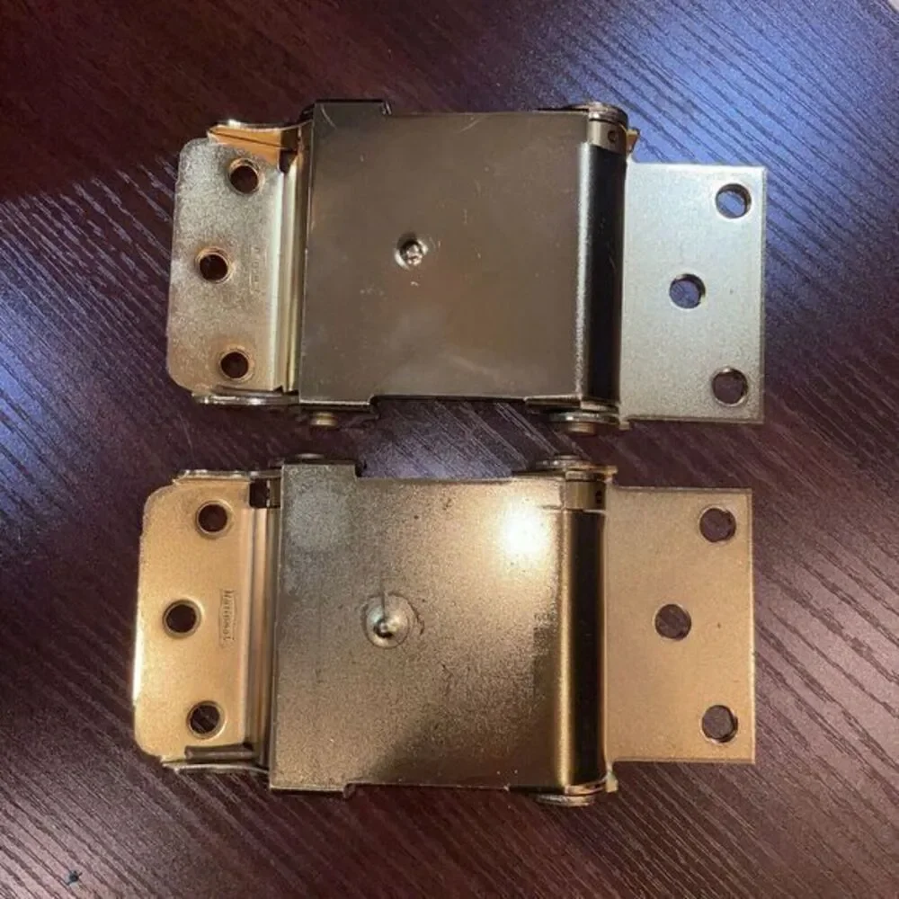 National Hardware N100-049 Satin Brass Double-Acting Spring Hinge 3‎ L x 3 W in.